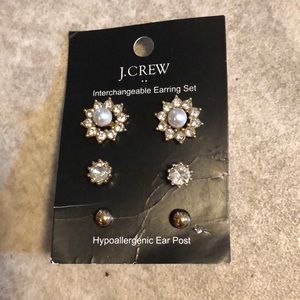 J Crew interchangeable earring set